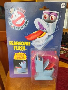 Real Ghostbusters Fearsome Flush Action Toy - Light Blue & Red